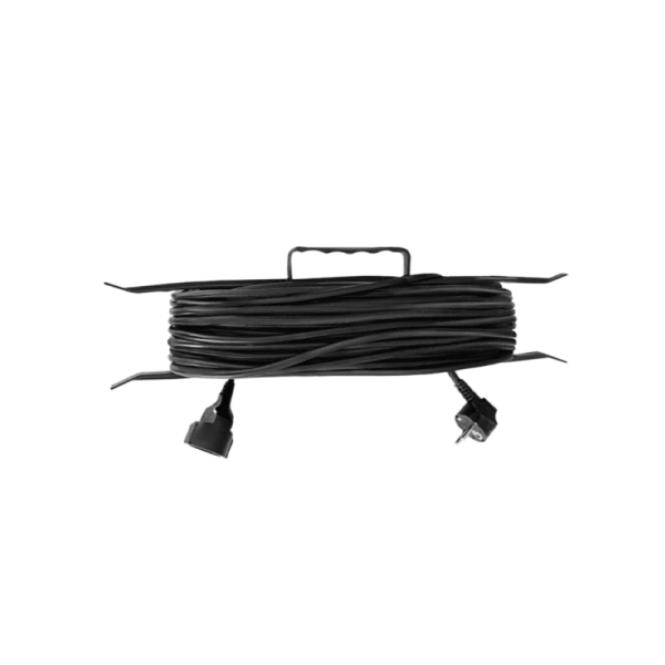 Удлинитель Прогресс на рамке 1р.С/З 16A 30.0м 3x1.5мм² черный