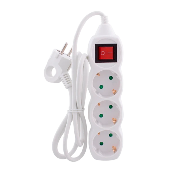 Удлинитель Старт S 3р.С/З 10A 1.5м с выкл. IP20 белый (1/20)