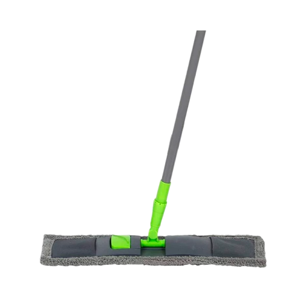Швабра для пола Рыжий кот 120см телескопическая с насадкой из микрофибры MopM3 серый (1/12)