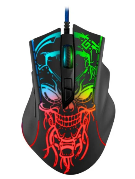 Мышь проводная Defender GM-928 Bulletstorm игровая USB черный (1/40)