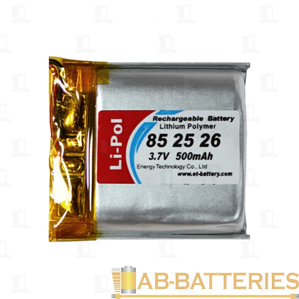 Аккумулятор ET LP852526-PCM Li-Pol, 3.7В, 500мАч (1/60/720)