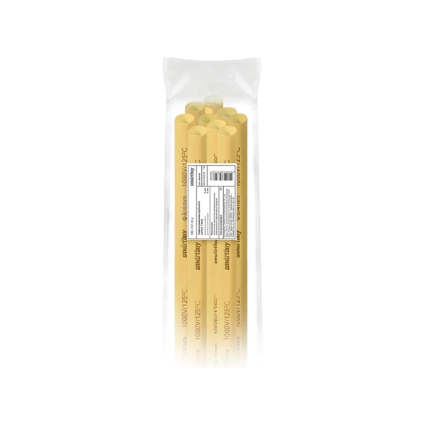 Термоусаживаемая трубка 8/4, желтая, 1 метр (SBE-HST-8-y)