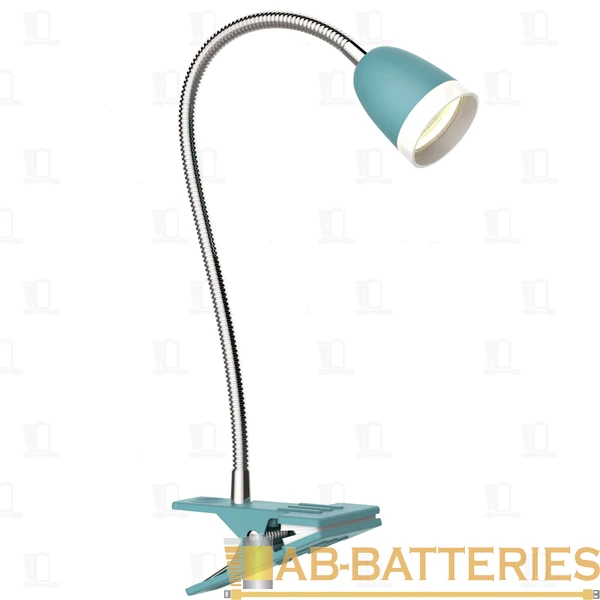 Светильник настольный Camelion KD-847 3.5W 230V IP20 прищепка голубой (1/10)