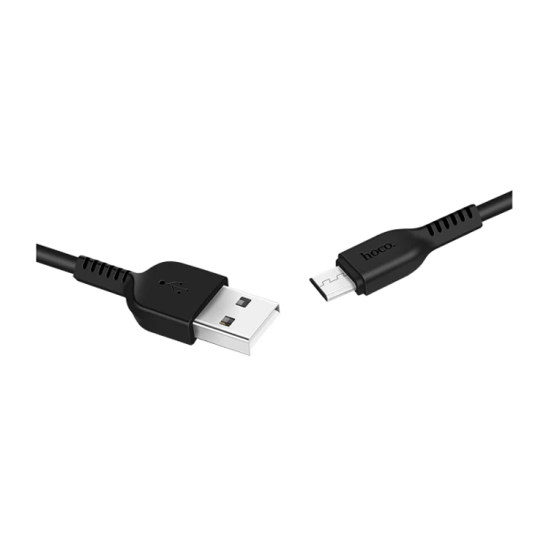 Кабель HOCO X13 USB (m)-microUSB (m) 1.0м 2.4A ПВХ черный (1/36/360)