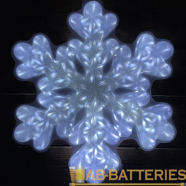 Ночник ЭРА "Снежинка" 48LED 220V белый (1/6/72)