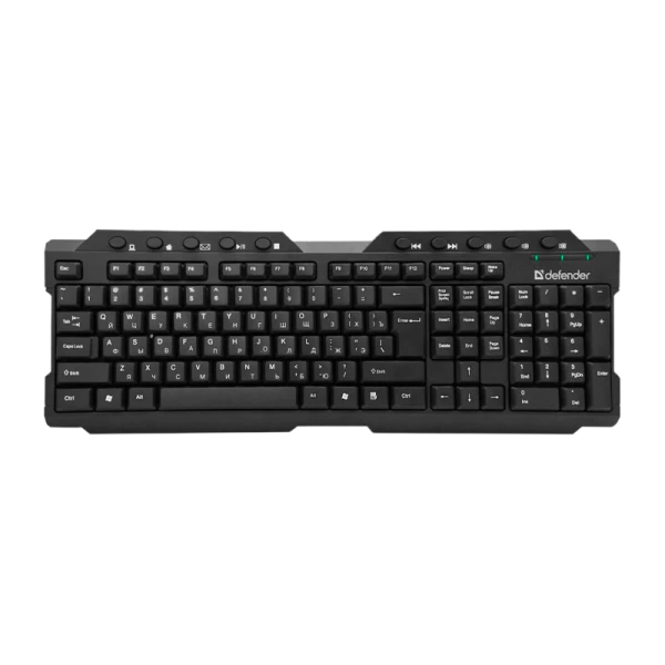 Клавиатура беспроводная Defender HB-195 Element классическая USB мультимед. черный (1/20)