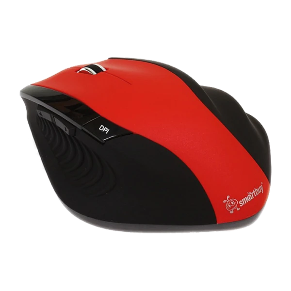 Мышь беспроводная Smartbuy 613AG классическая USB красный черный (1/40)