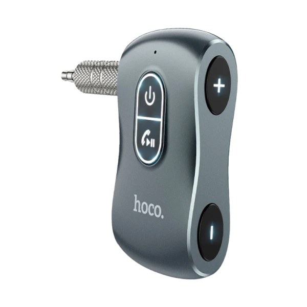 Адаптер HOCO E73 Jack 3.5mm (m)-bluetooth 5.0 серый (1/20/200)