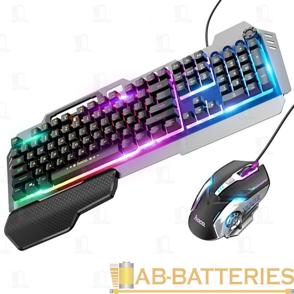 Набор клавиатура+мышь проводной HOCO GM12 игровой черный (1/20)