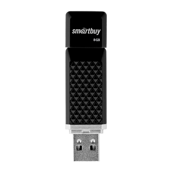 Флеш-накопитель Smartbuy Quartz 8GB USB2.0 пластик черный