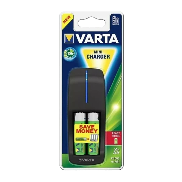 З/У для аккумуляторов Varta AA/AAA 2 слота+USB +2AA 2100mAh/2AAA 800mAh