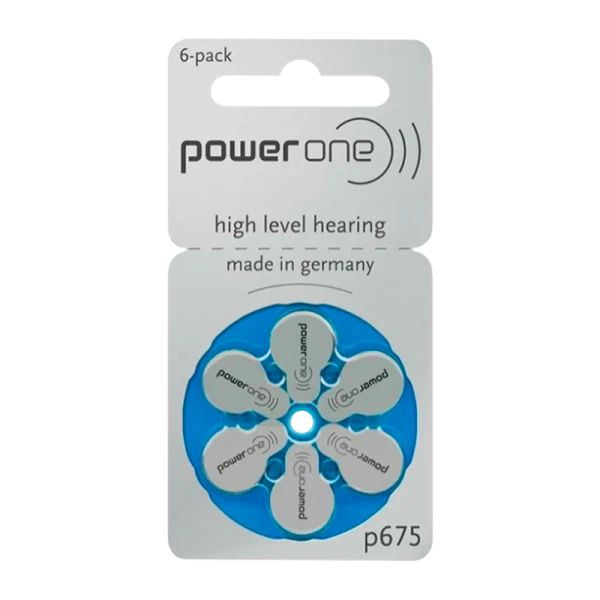 Батарейка PowerOne ZA675 BL6 Zinc Air 1.45V (6/60/300)
