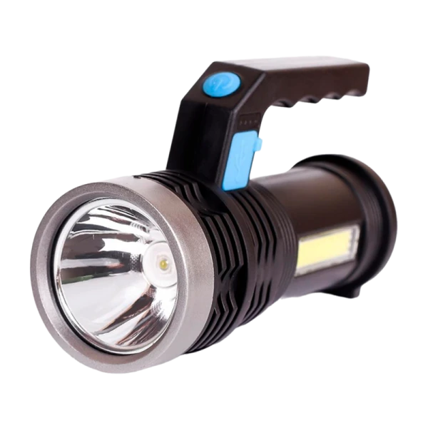 Фонарь туристический Ultraflash LED53765 3W LED+COB от аккумулятора IP20 4 режима черный (1/200)