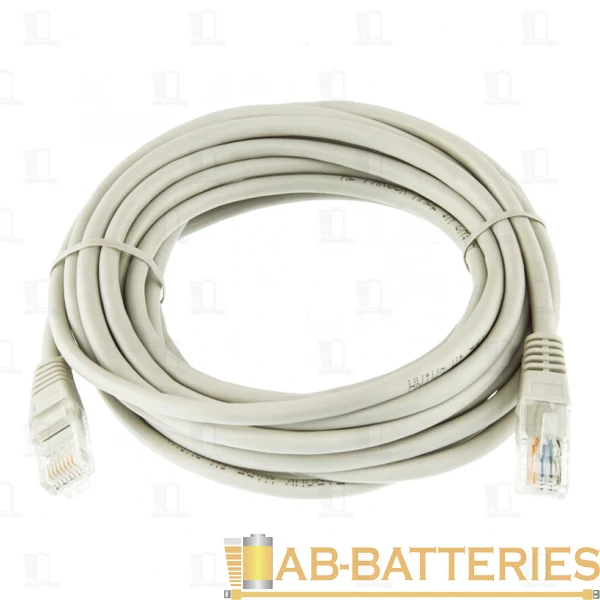 Патч-корд Smartbuy RJ-45 (m)-RJ-45 (m) 30.0м кат.5е ПВХ серый (1/15)