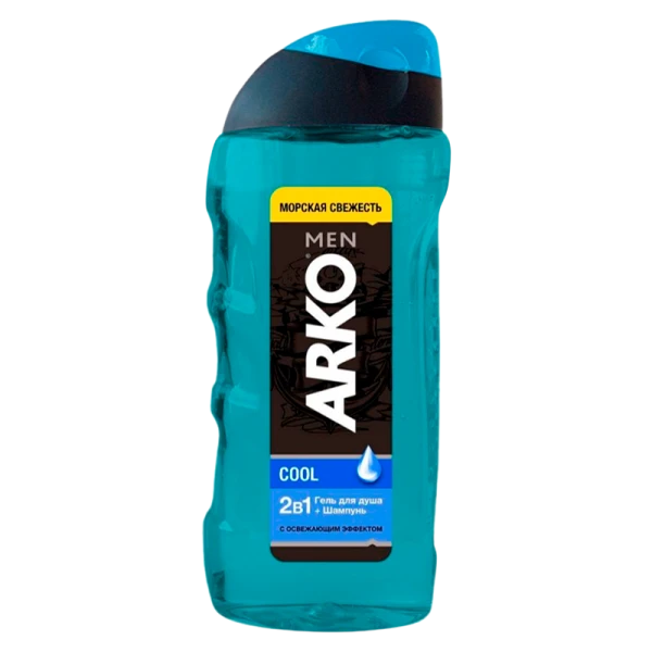 Гель для душа мужской Arko COOL 2в1 260мл (1/12)