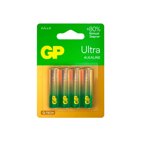 Батарейка GP ULTRA G-Tech LR6 AA BL4 Alkaline 1.5V (4/40/160)