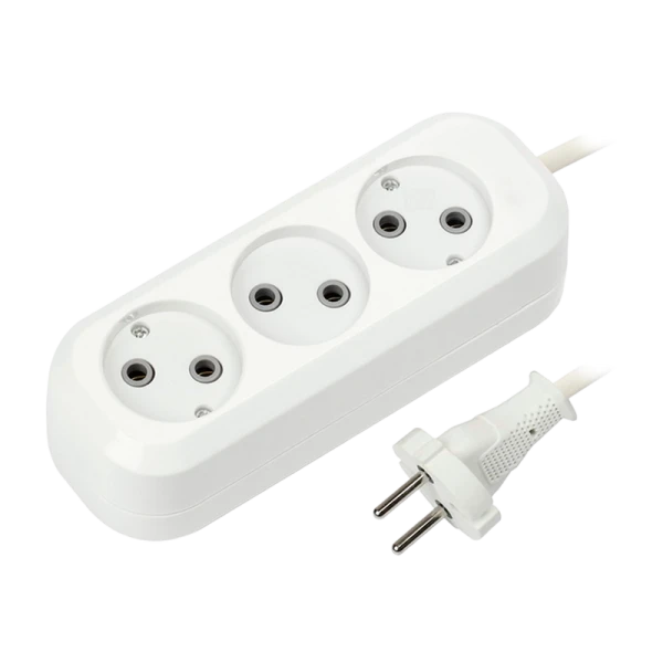Удлинитель Smartbuy 3р.Б/З 10A 5.0м белый (1/40)
