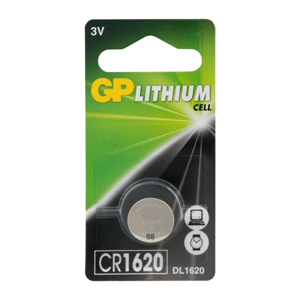 Батарейка GP CR1620 BL1 Lithium 3V (1/10/600)