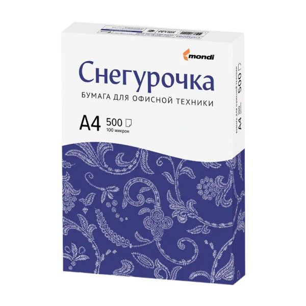 Бумага Снегурочка A4 марка С 80 г/кв.м 500 листов (1/5/300)