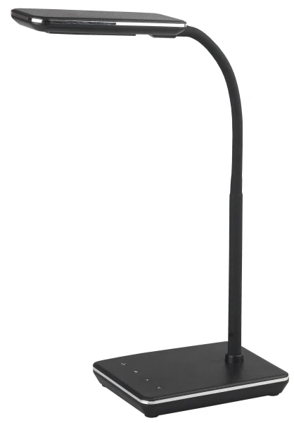 Светильник настольный ЭРА NLED-464 7W 220V 20LED на основании сенс. 5 ур.ярк. черный (1/12)