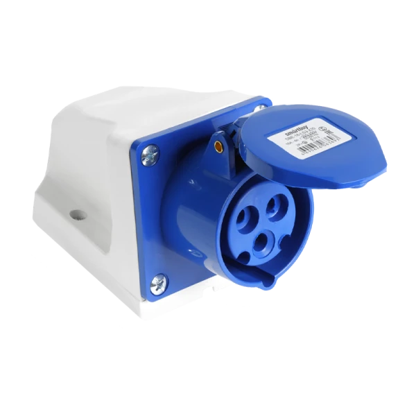 Розетка Smartbuy стационарная наружная 113 2Р+РЕ 16А 220В IP44