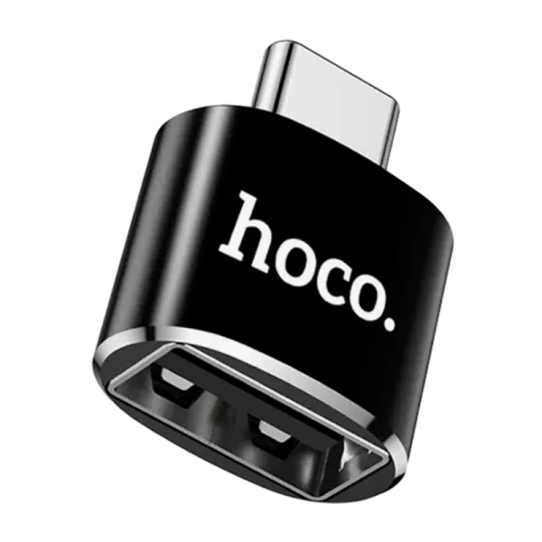 Переходник HOCO UA5 Type-C (m)-USB (f) пластик черный (1/36/360)
