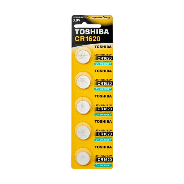 Батарейка Toshiba CR1620 BL5 Lithium 3V (5/100/12000)