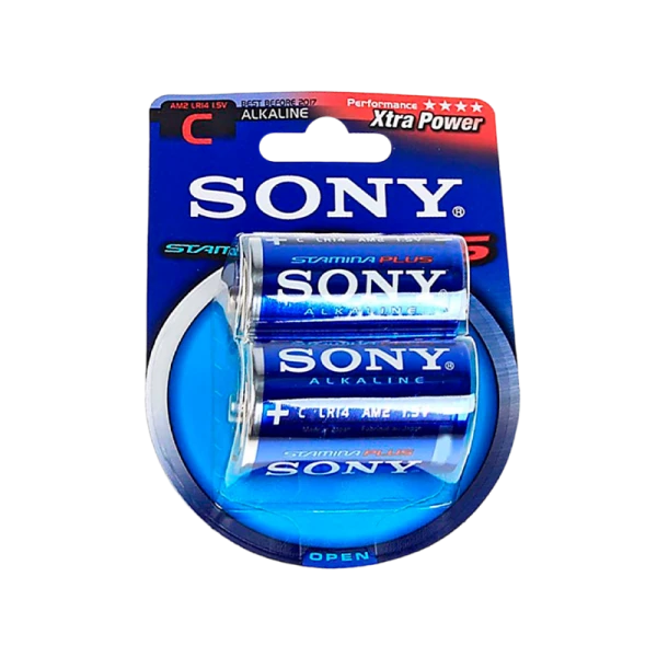 Батарейка Sony Stamina Plus LR14 C BL2 Alkaline 1.5V (2/24/96)