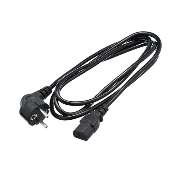 Кабель питания GoPower евровилка CEE 7/7-C13 (f) 1.2м ПВХ 0.75мм черный (1/10/200)