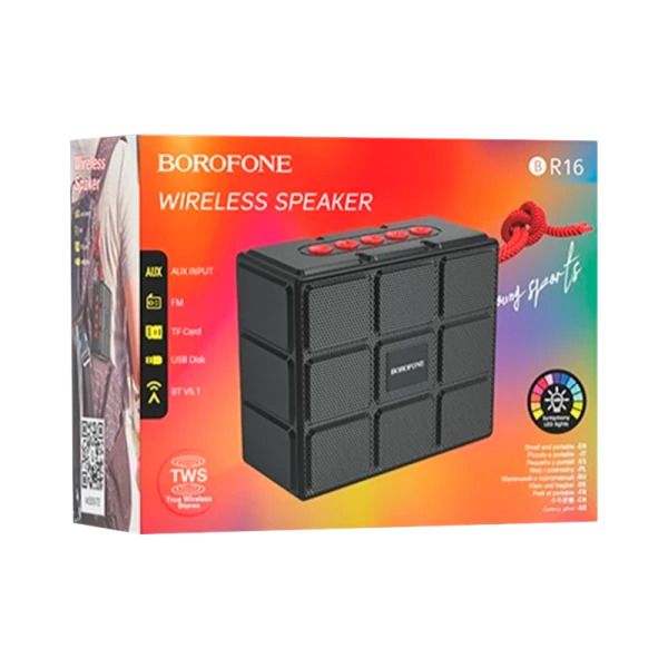 Портативная колонка Borofone BR16 bluetooth 5.1 microSD черный (1/80)