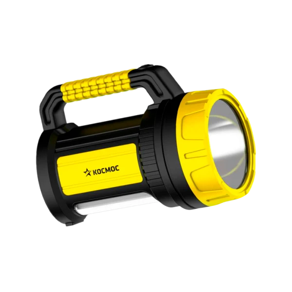 *Фонарь туристический Космос 2005 5W 1LED от аккумулятора 3 режима черный желтый (1/16) 