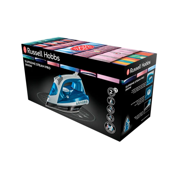 Утюг Russell Hobbs 20562-56 Supreme Steam Pro Promotional Iron 2600W белый голубой