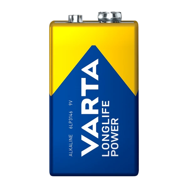 Батарейка Varta LONGLIFE POWER (HIGH ENERGY) Крона 6LR61 BL1 Alkaline 9V (4922) (1/10/50)