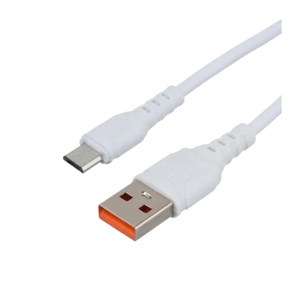 *Кабель GoPower GP06M USB (m)-microUSB (m) 1.0м 2.4A ПВХ белый (1/200/800) 