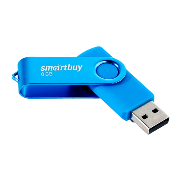 Флеш-накопитель Smartbuy Twist 8GB USB2.0 пластик синий