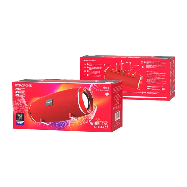 Портативная колонка Borofone BR3 bluetooth 5.0 microSD красный (1/40)
