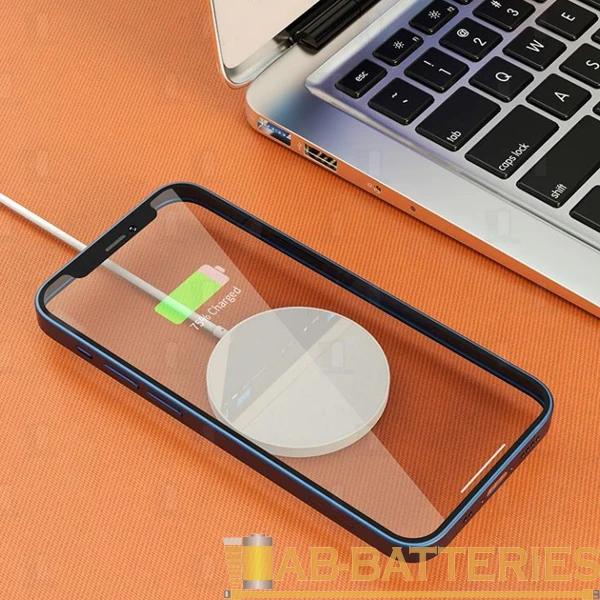 Беспроводное З/У HOCO CW28 15W MagSafe с кабелем Type-C белый (1/22/220)