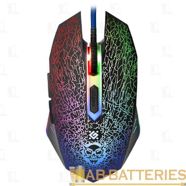 Мышь проводная Defender GM-110L Shock игровая USB черный (1/40)