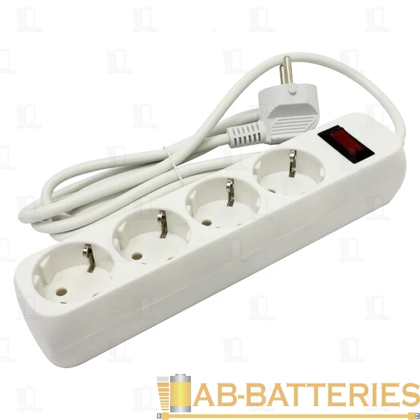 Сетевой фильтр Smartbuy SBE-SP7 4р.С/З 10A 1.8м белый