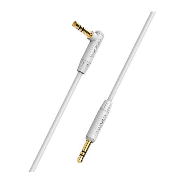 Кабель AUX Borofone BL4 Jack 3.5mm (m)-Jack 3.5mm (m) 1.0м TPE серый (1/63/252)