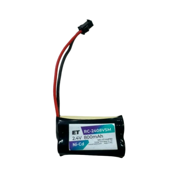 Аккумулятор ET RC-2408VSM PK1, 2.4В, 800мАч, Ni-Cd