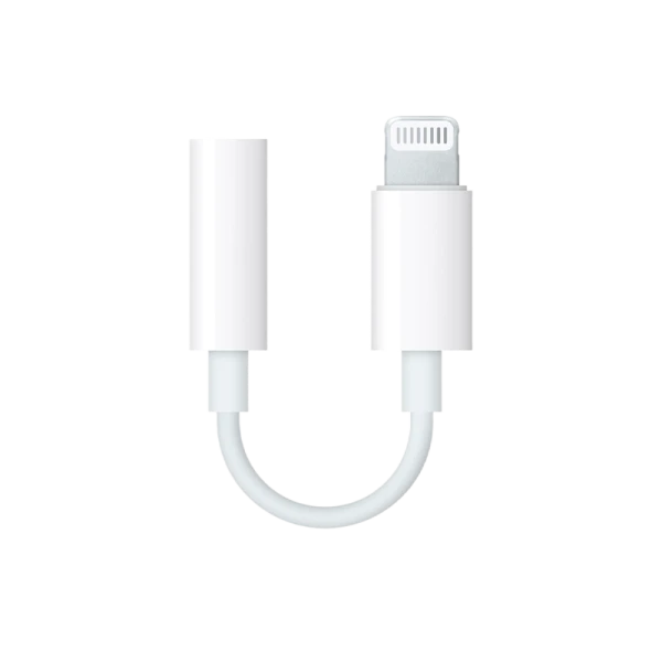 Переходник AUX Dialog CI-1301 Jack 3.5mm (f)-Lightning (m) пластик белый