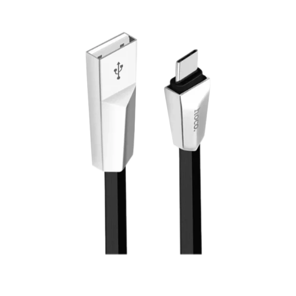 Кабель HOCO X4 USB (m)-Type-C (m) 1.2м 2.4A TPE черный (1/32/320)