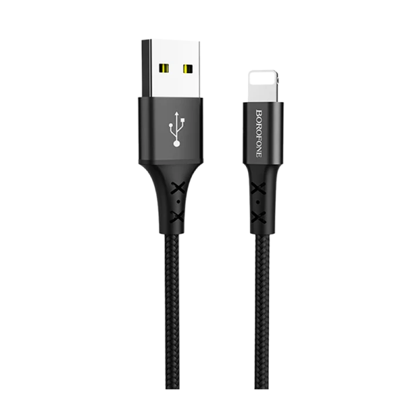 Кабель Borofone BX20 USB (m)-microUSB (m) 1.0м 2.0A нейлон черный (1/648)