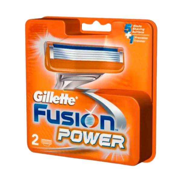 Сменные кассеты Gillette FUSION POWER 5 лезвий 2шт. (цена за 1 шт) (2/20)