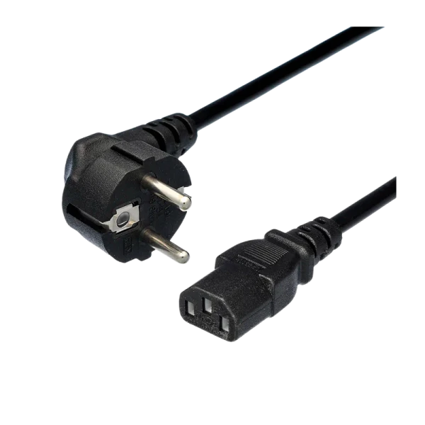 Кабель питания GoPower евровилка CEE 7/7-C13 (f) 3.0м ПВХ 0.75мм черный (1/50)