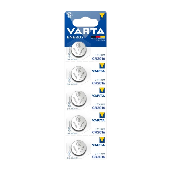 Батарейка Varta ENERGY CR2016 BL5 Lithium 3V (6016) (5/100/500)