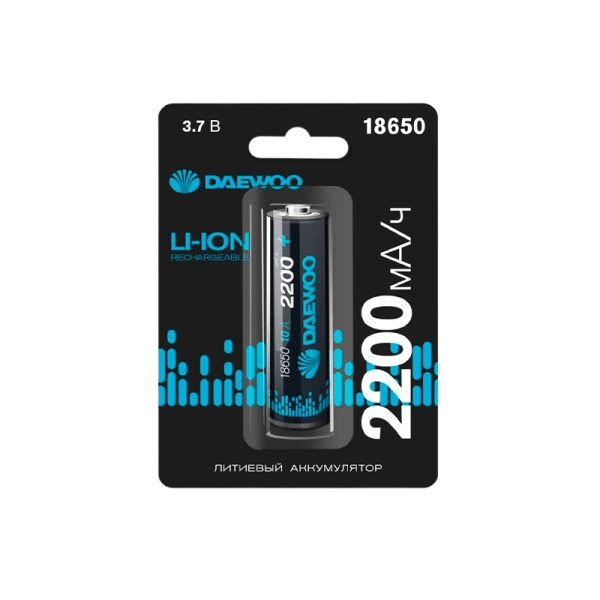 Аккумулятор Li-ion Daewoo 18650 BL1 2200mAh без защиты (1/10/120)