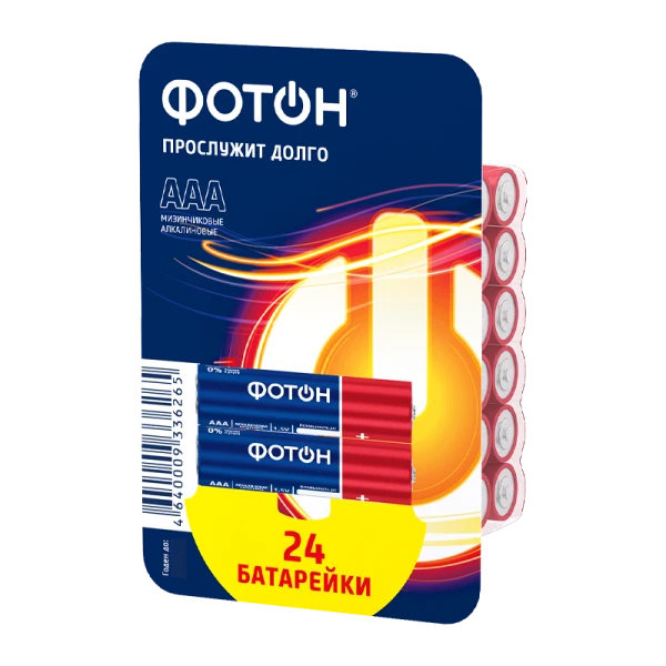 *Батарейка Фотон LR03 AAA BOX24 Alkaline 1.5V (24/240/720) 