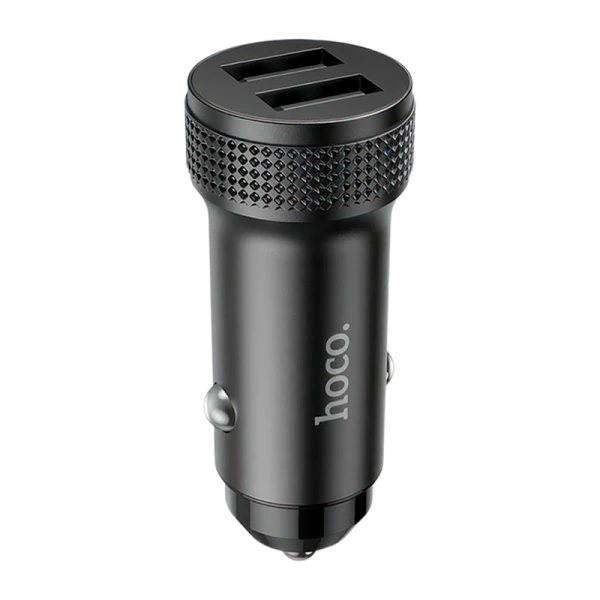 Автомобильное З/У HOCO Z49 2USB 2.4A с кабелем Type-C черный (1/13/130)